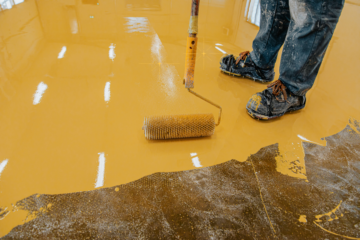 Epoxy hoàn toàn phù hợp để sơn sàn nhà, đặc biệt là với những sàn yêu cầu độ bền cao, khả năng chịu lực và chống thấm tốt.